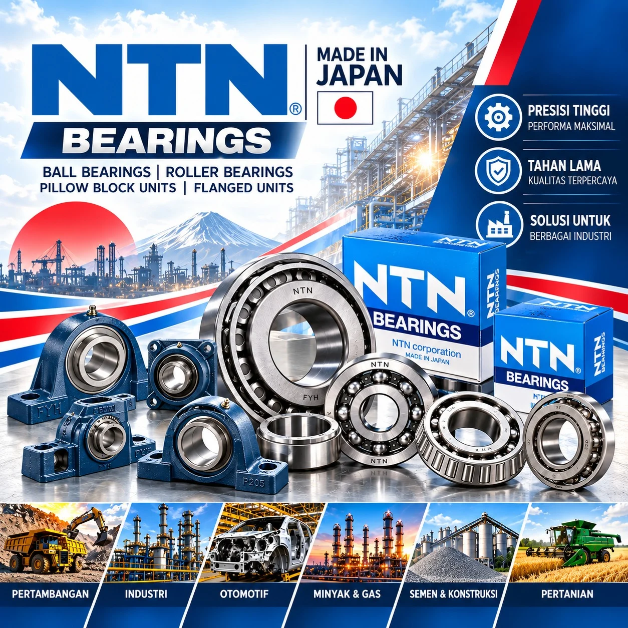 Keunggulan produk bearing Alvia Prima Industri