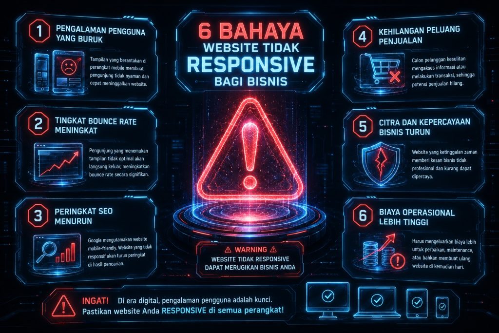 6 Bahaya Website Tidak Responsive bagi Bisnis
