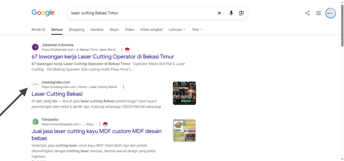 Bukti Halaman 1 Google 8
